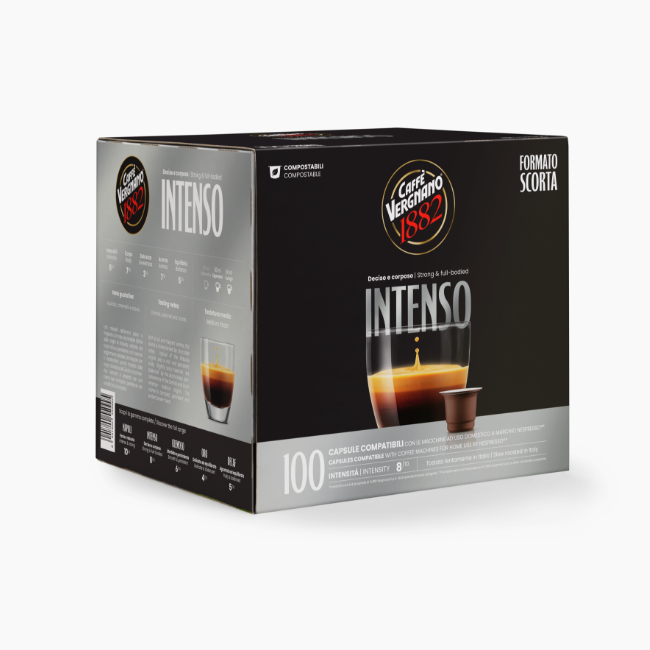 100 Capsule Compatibili Nespresso Intenso