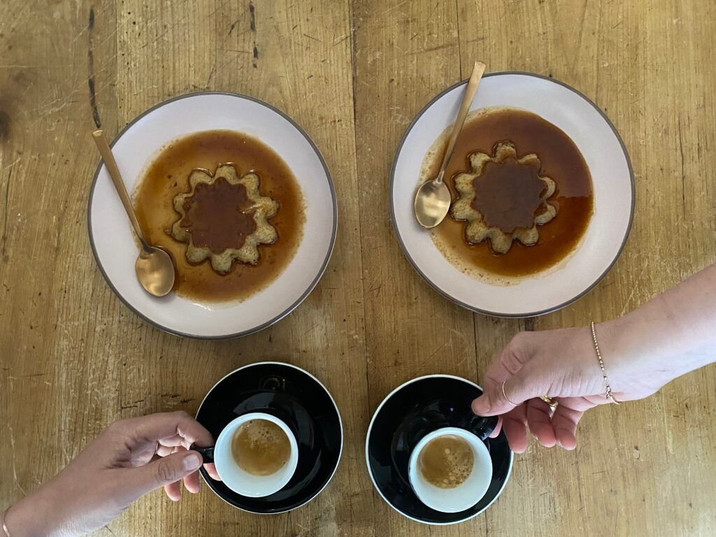 Creme caramel al caffè
