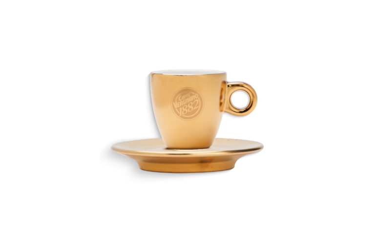 Gold mirror espresso cup